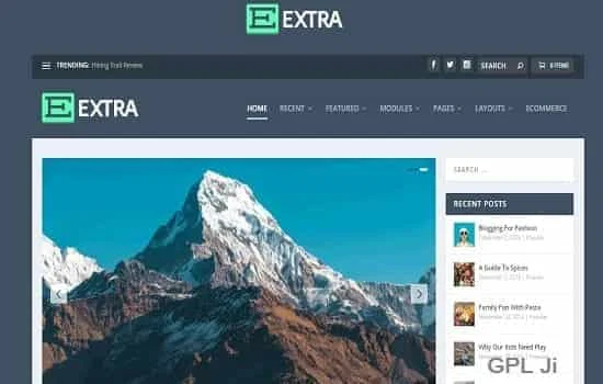 Extra Theme GPL v4.25.2 – Divi Builder Powered Magazine, News, Blog Theme